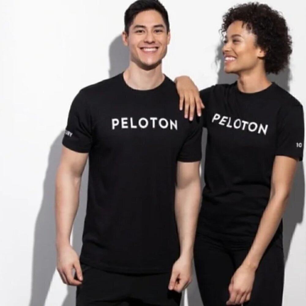 Peloton Unisex Black Century Ride Logo Shirt Size S